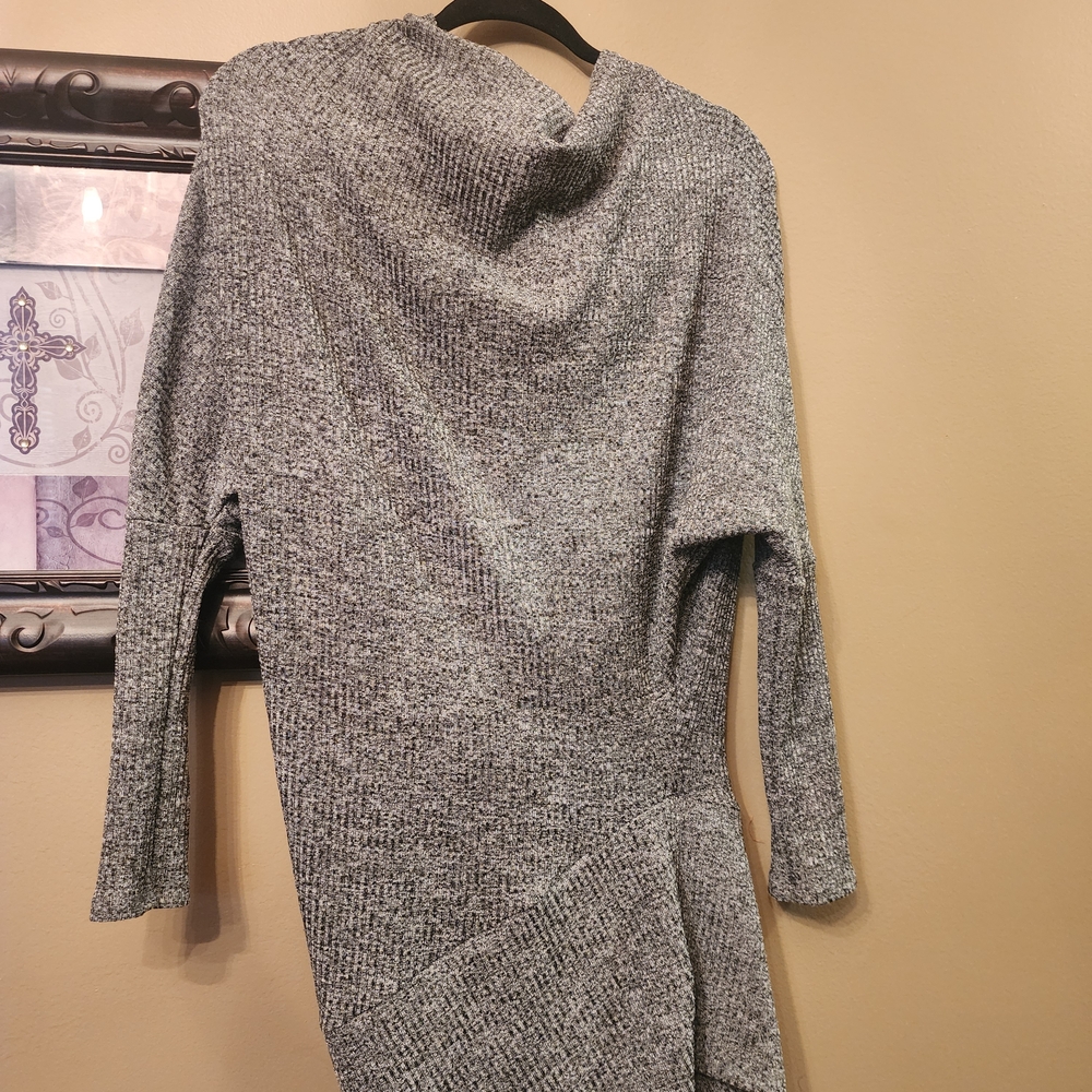Fashion Nova Gray Knit Sweater Dress